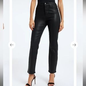 Good American Good Classic Coated Jeans